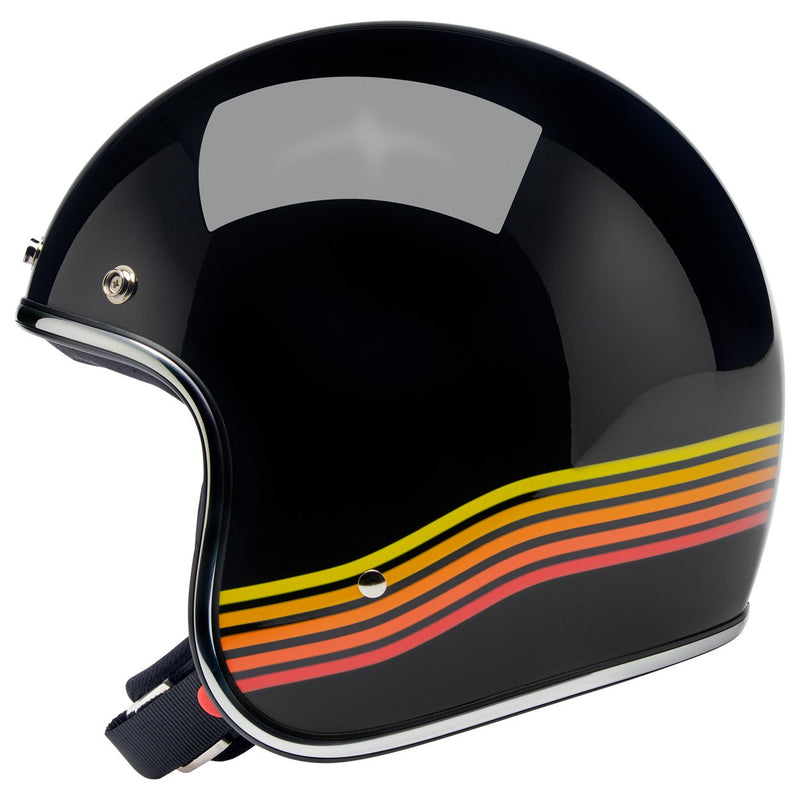 Biltwell Bonanza Helmet - Gloss Black Spectrum