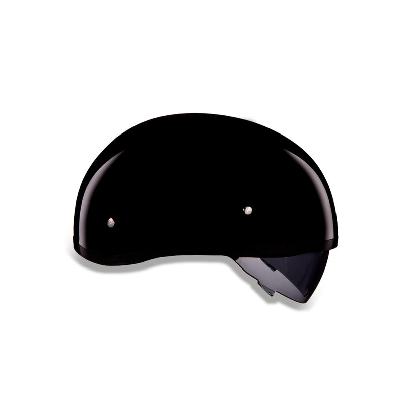 Daytona Helmets D.O.T. Daytona Skull Cap W/ Inner Shield - Hi-Gloss Black - CHG.MX For Riders