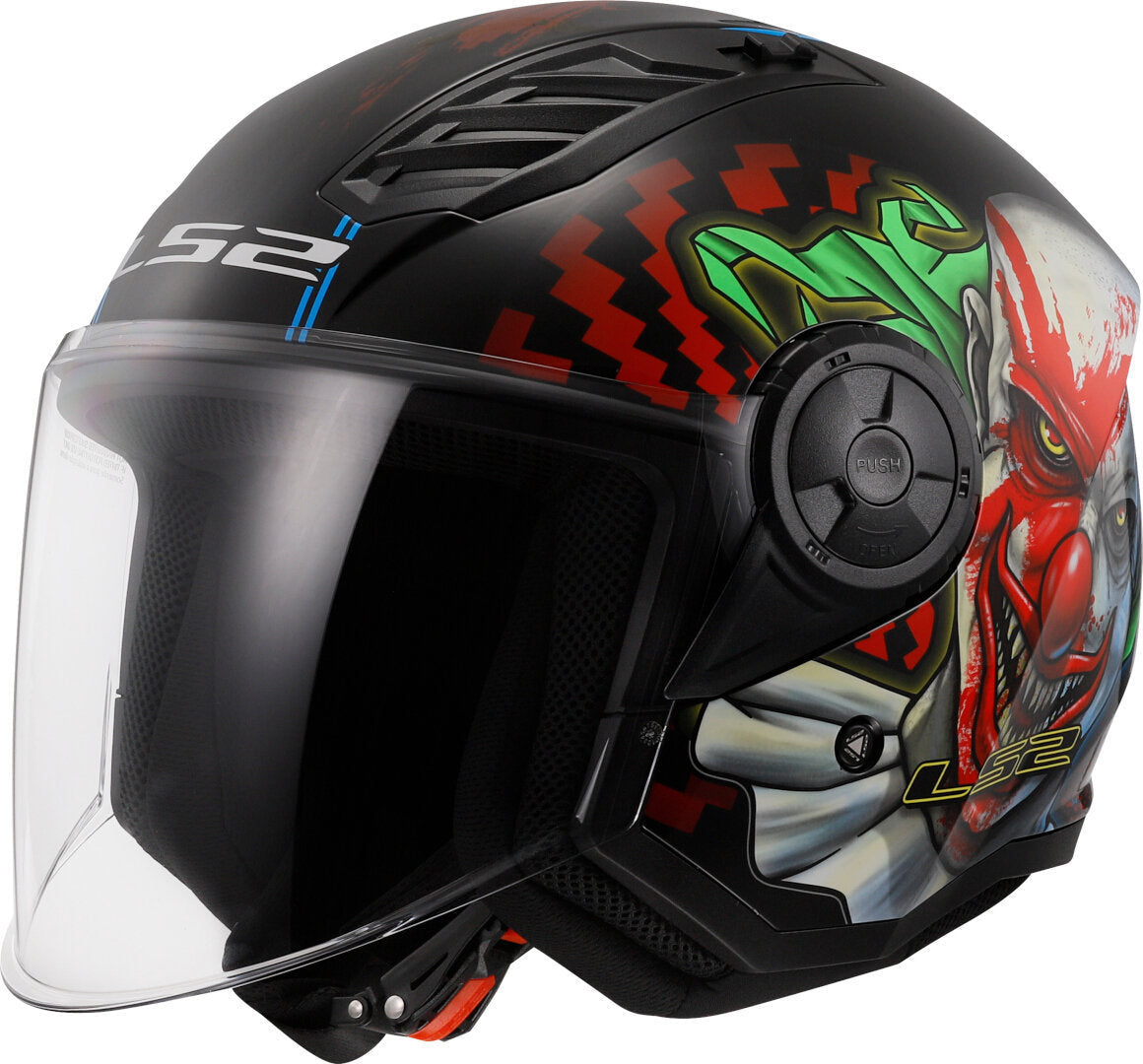 Casco Abierto LS2 Airflow Happy Dreams Negro Mate OF562