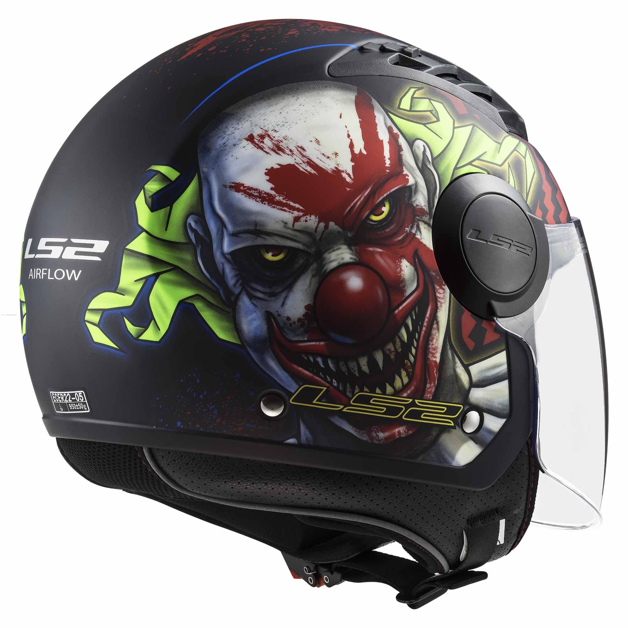 Casco Abierto LS2 Airflow Happy Dreams Negro Mate OF562