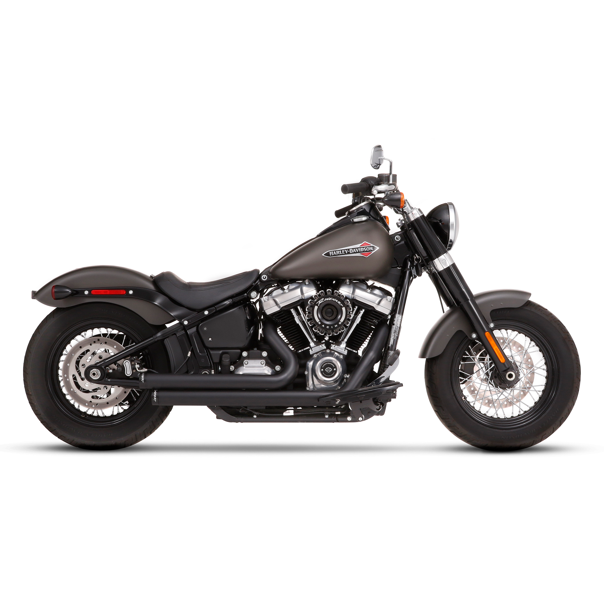 Escape Rinehart Racing 2 Into 2 Negro para Harley Davidson ’86-’17 Softail (Sistema Completo)