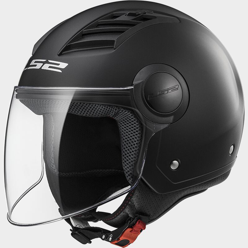 Casco Abierto LS2 Airflow Solid Negro Mate OF562