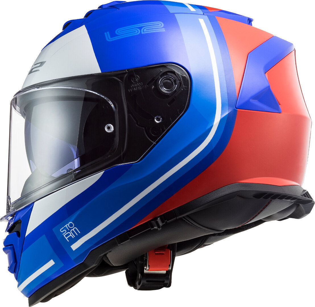 Casco Cerrado LS2 Storm II Slant Azul / Rojo FF800