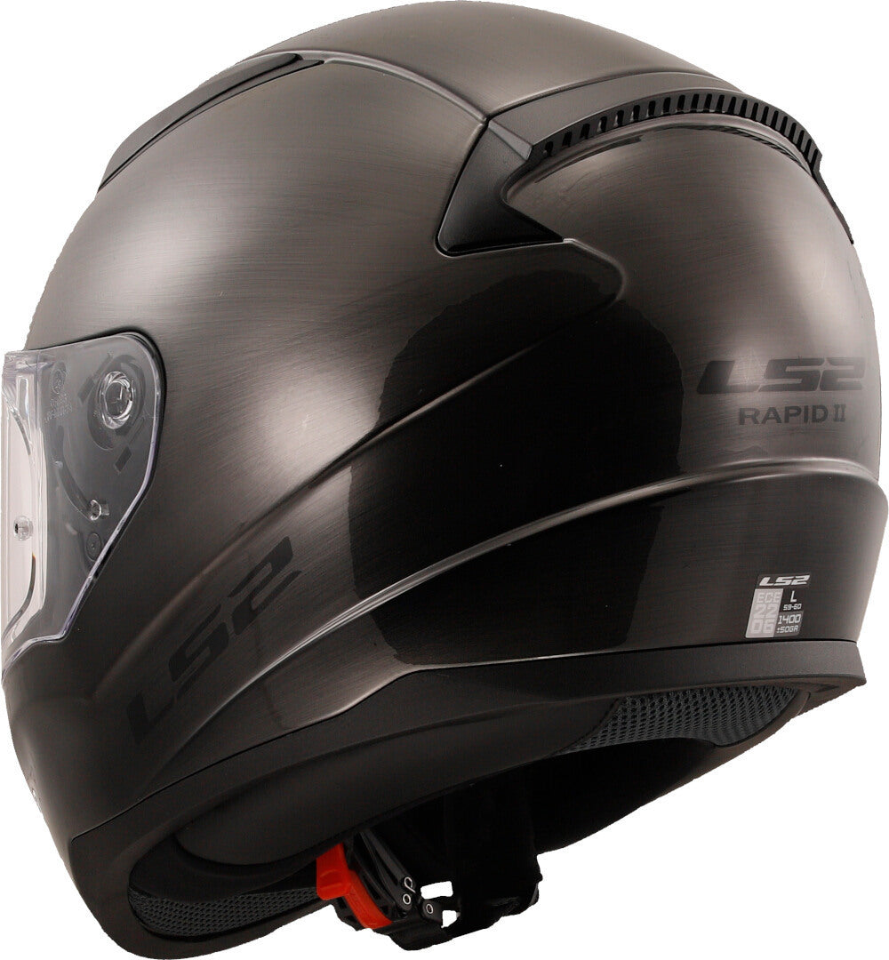 Casco Cerrado LS2 Rapid II Solid Titanium Mate FF353