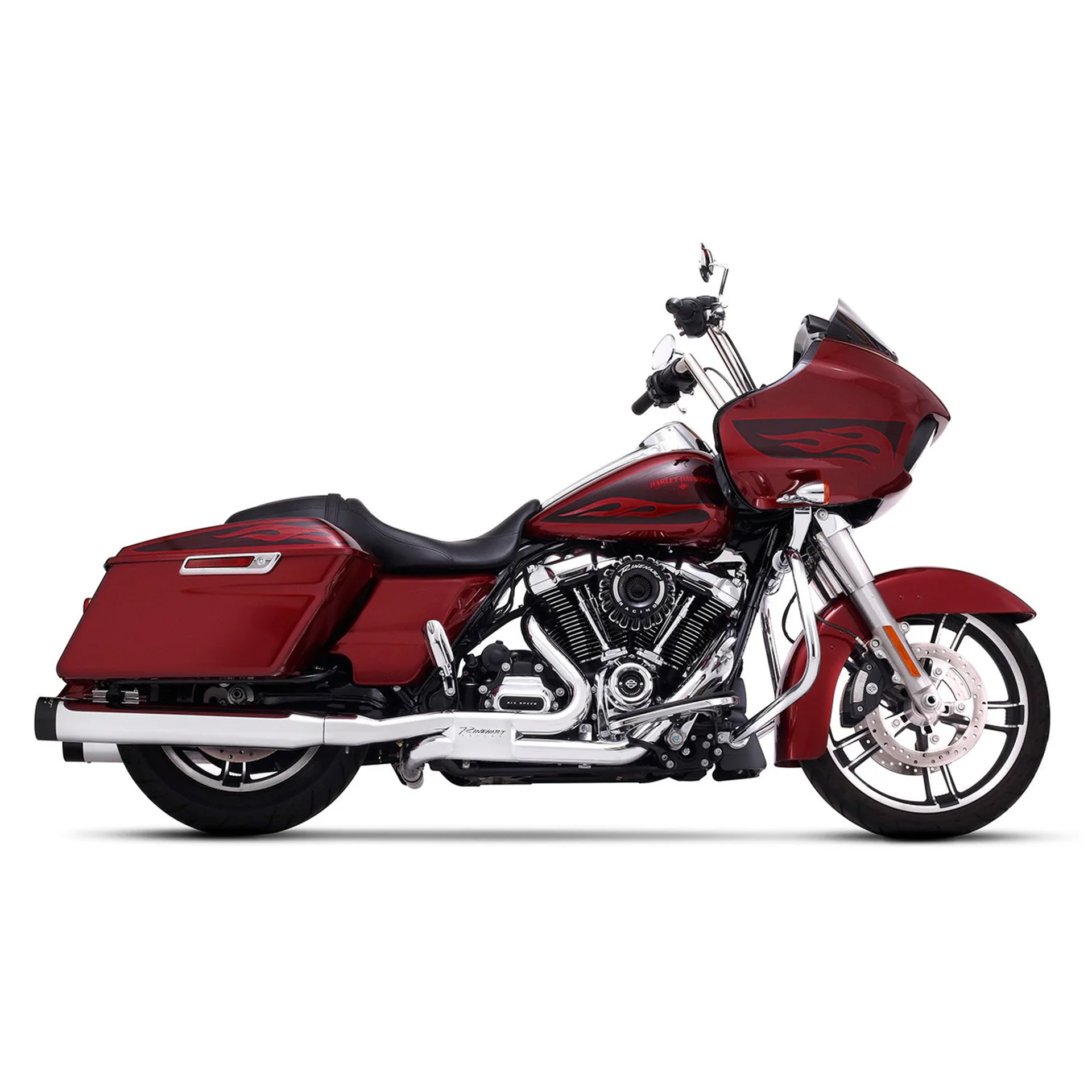 Escape Rinehart Racing Slimline Duals Cromo para Harley Davidson '17-'24 Touring (Headers)