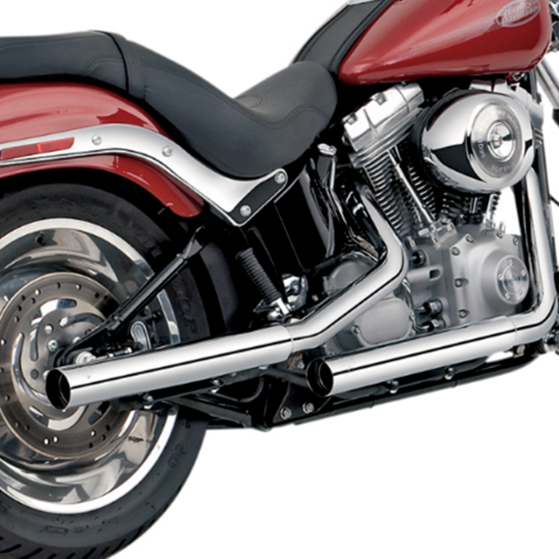 Escape Vance & Hines Straightshots Cromo para '00-'06 Softail (Colas)