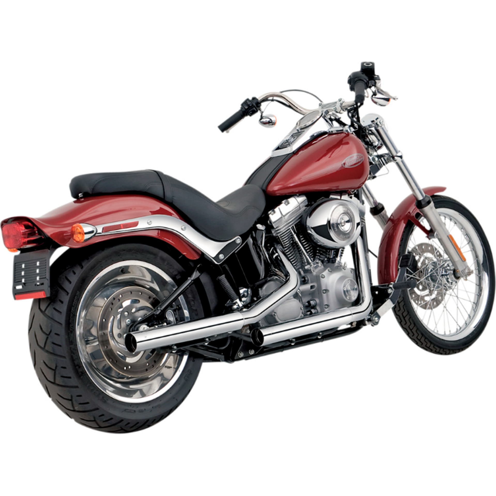 Escape Vance & Hines Straightshots Cromo para '00-'06 Softail (Colas)