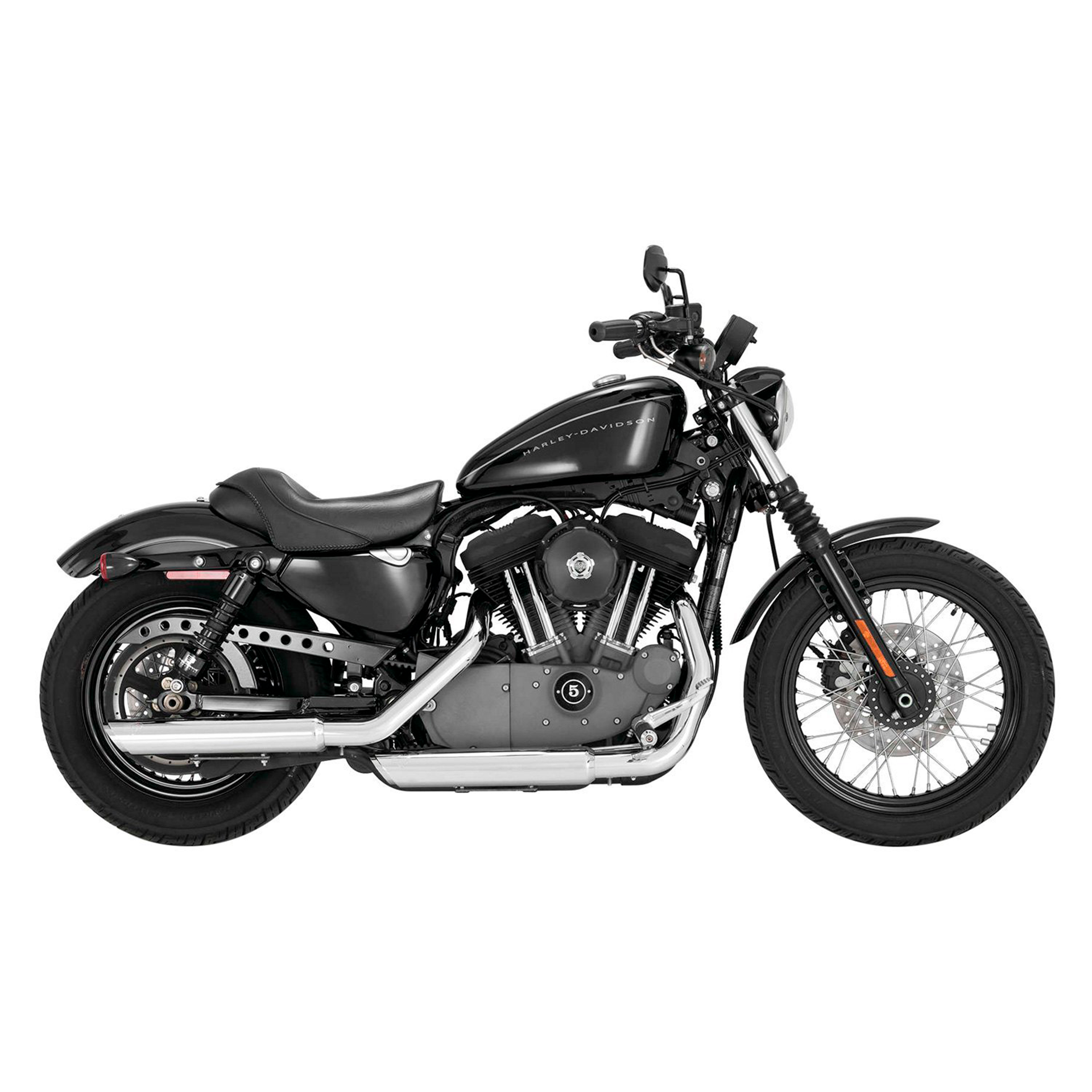 Escape Vance & Hines Twin Slash 3" Slip Ons Cromo para Harley Davidson '04-'13 Sportster (Colas)