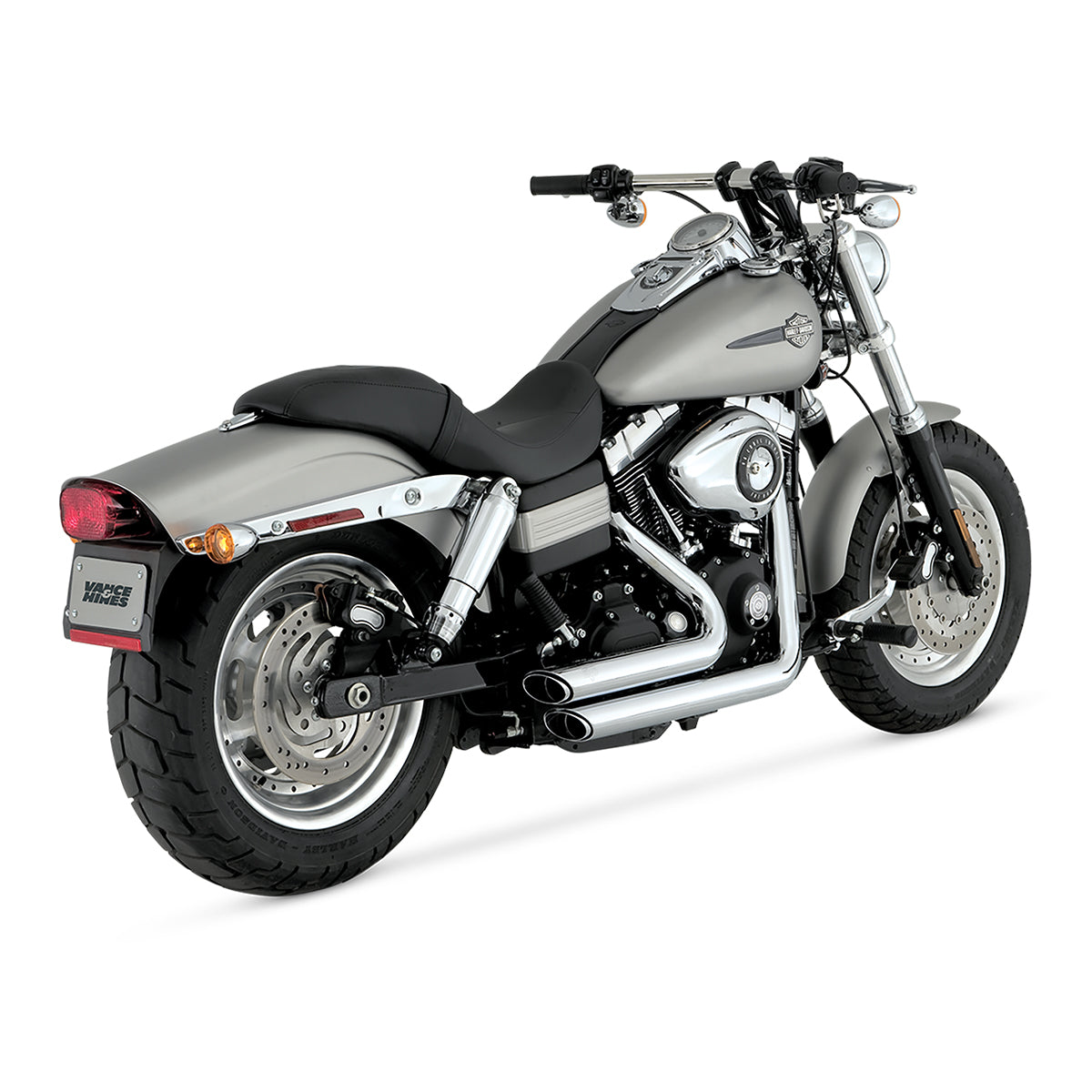 Escape Vance & Hines Shortshots Staggered Cromo para Harley Davidson '06-'09 Dyna (Sistema Completo)