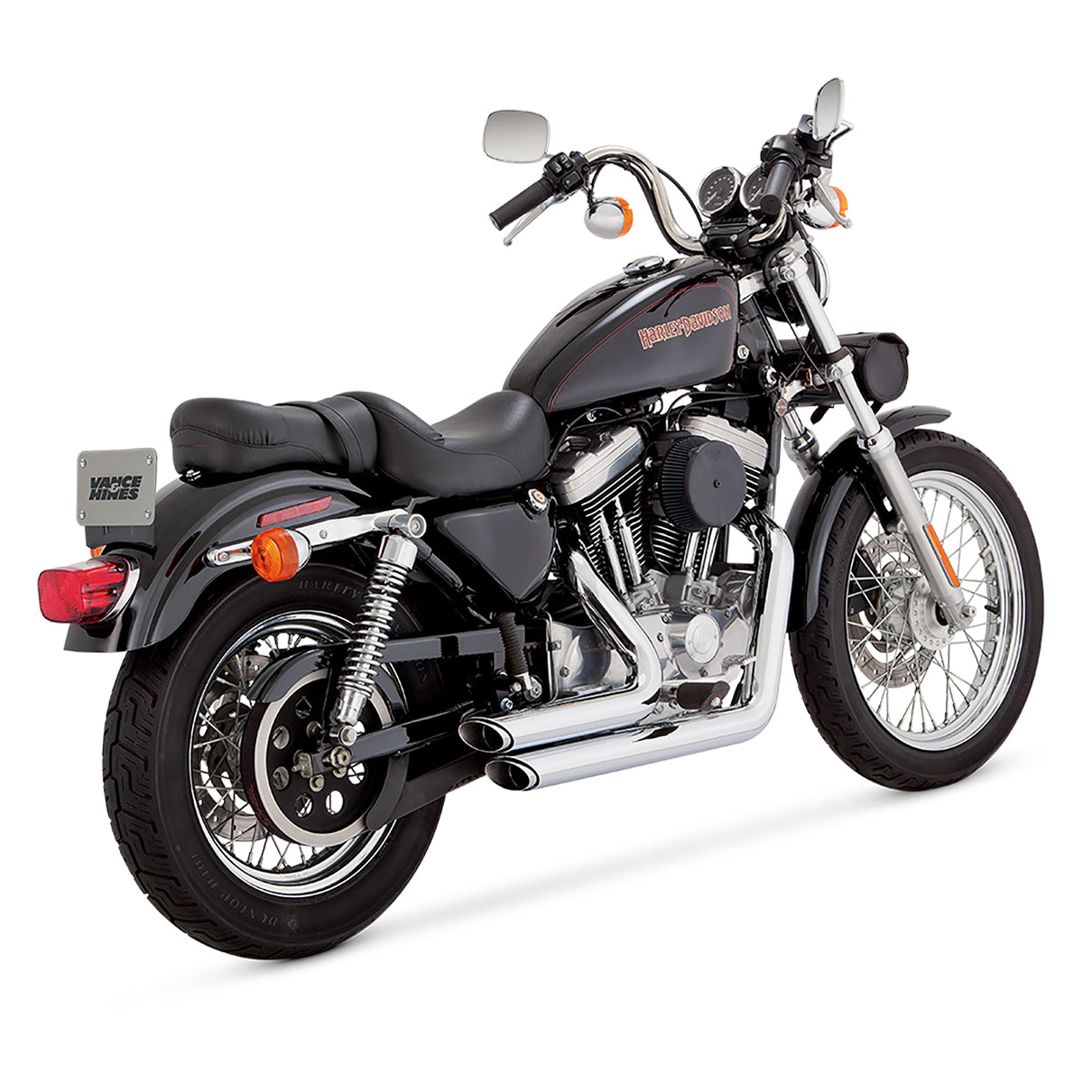 Escape Vance & Hines Shortshots Staggered Cromo para Harley Davidson '99-'03 Sportster (Sistema Completo)