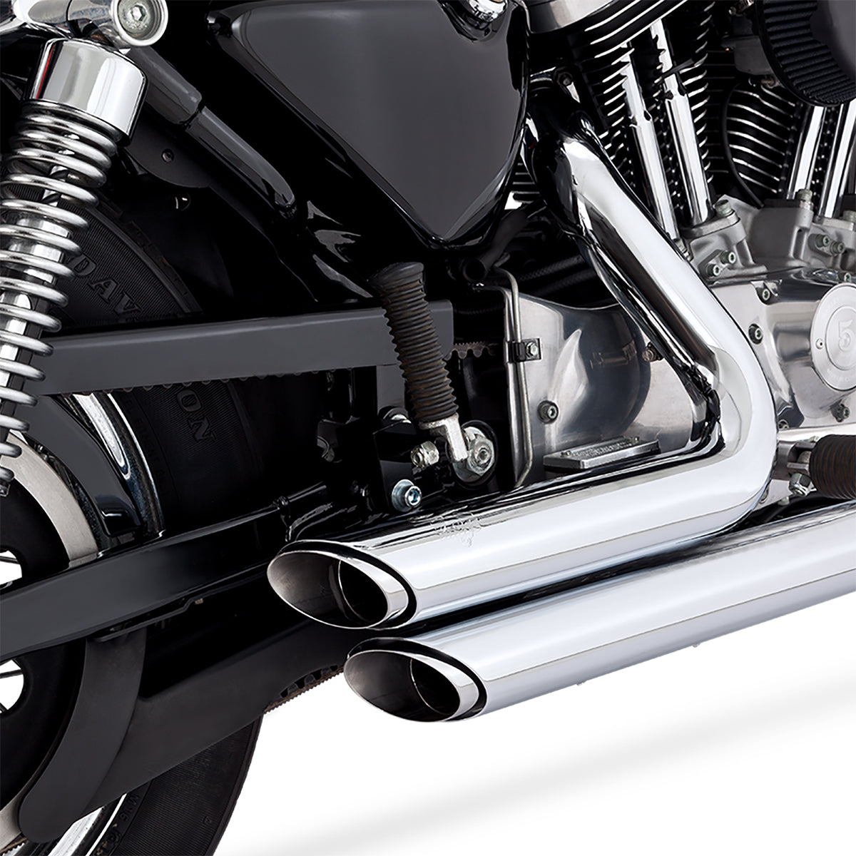 Escape Vance & Hines Shortshots Staggered Cromo para Harley Davidson '99-'03 Sportster (Sistema Completo)