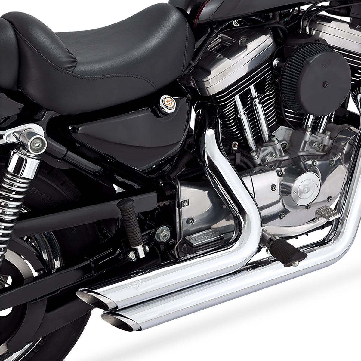 Escape Vance & Hines Shortshots Staggered Cromo para Harley Davidson '99-'03 Sportster (Sistema Completo)