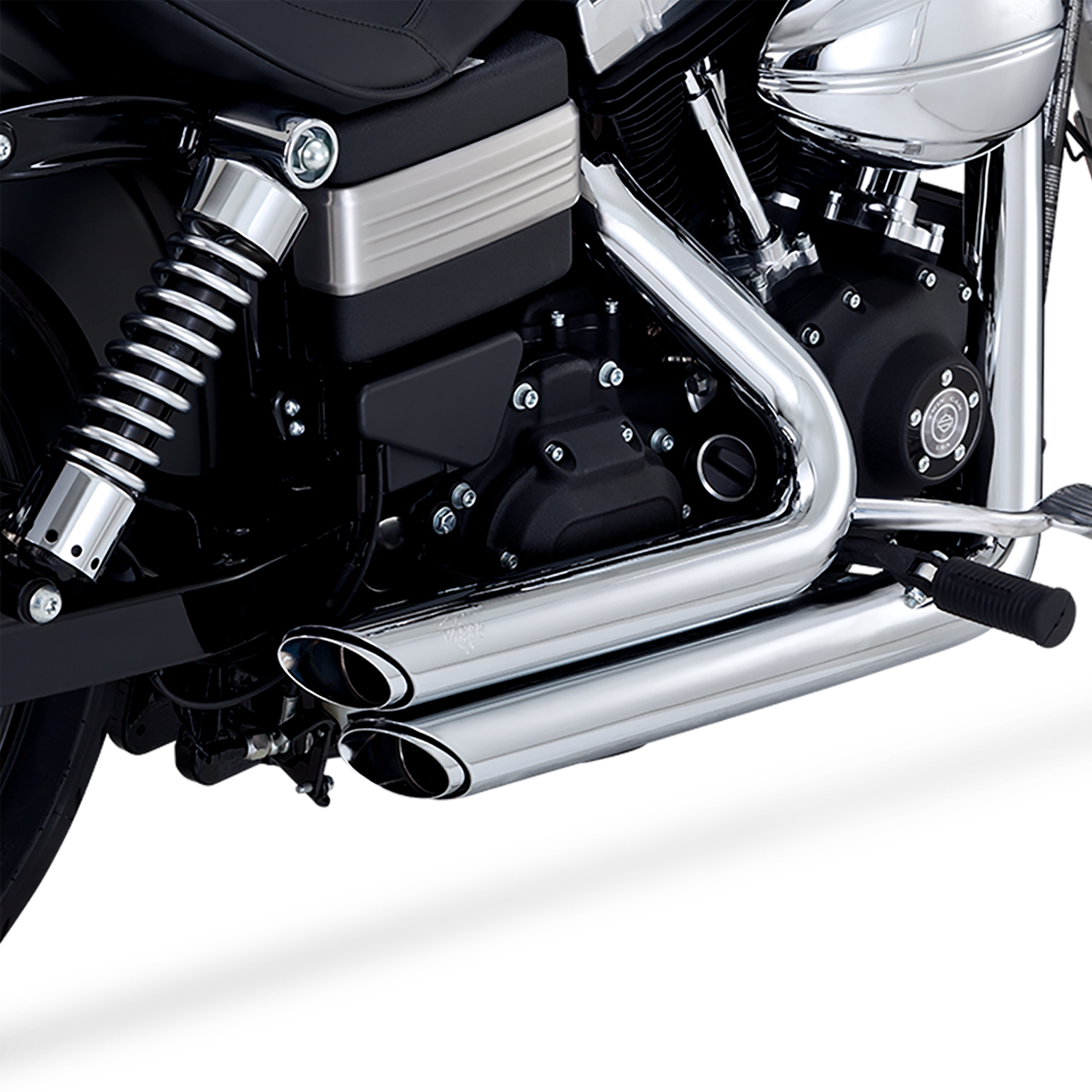 Escape Vance & Hines Shortshots Staggered Cromo para Harley Davidson '12-'17 Dyna (Sistema Completo)