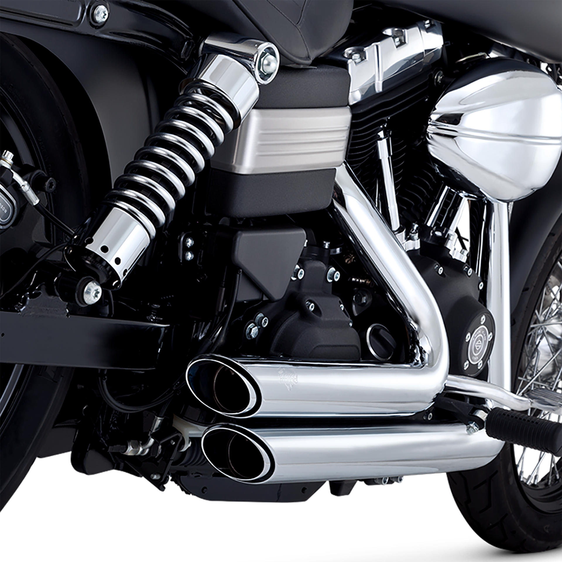 Escape Vance & Hines Shortshots Staggered Cromo para Harley Davidson '12-'17 Dyna (Sistema Completo)