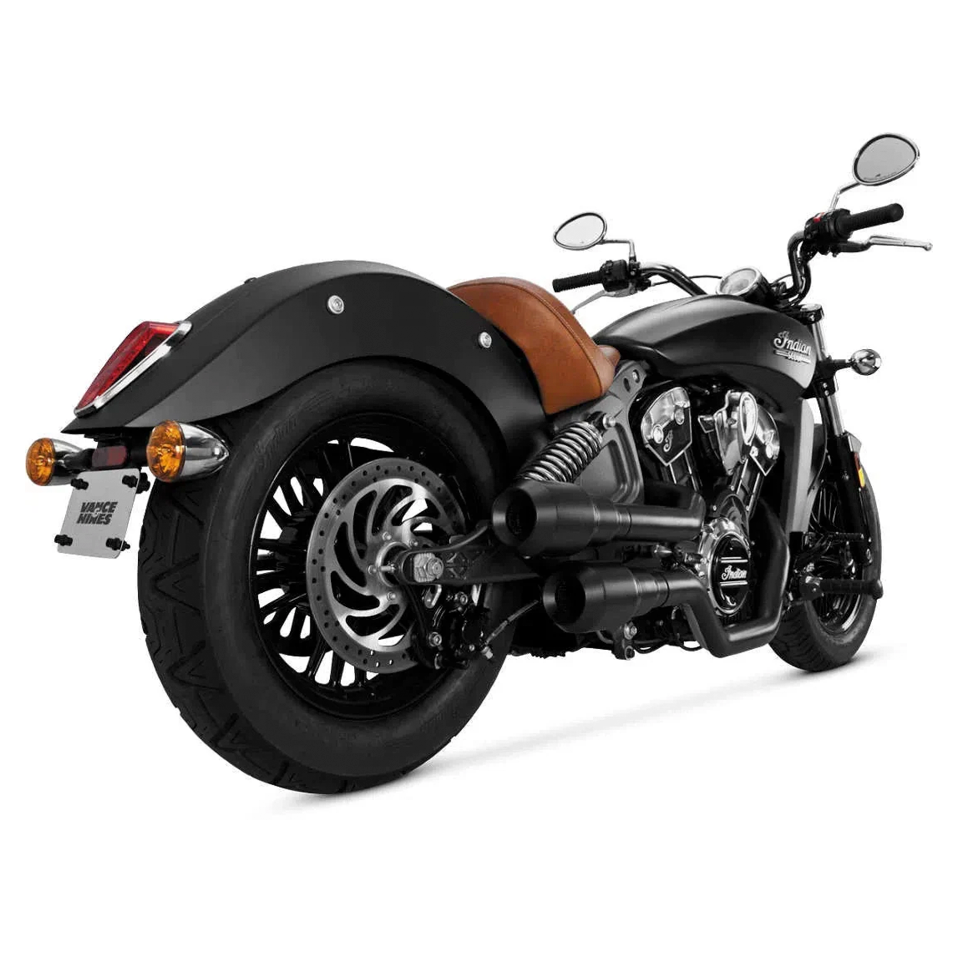 Escape Vance & Hines Hi Output Grenades Negro Mate para Indian '15-'24 Scout