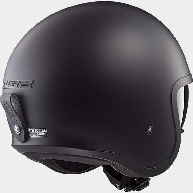 Casco Abierto LS2 Spitfire Solid Negro Mate OF599