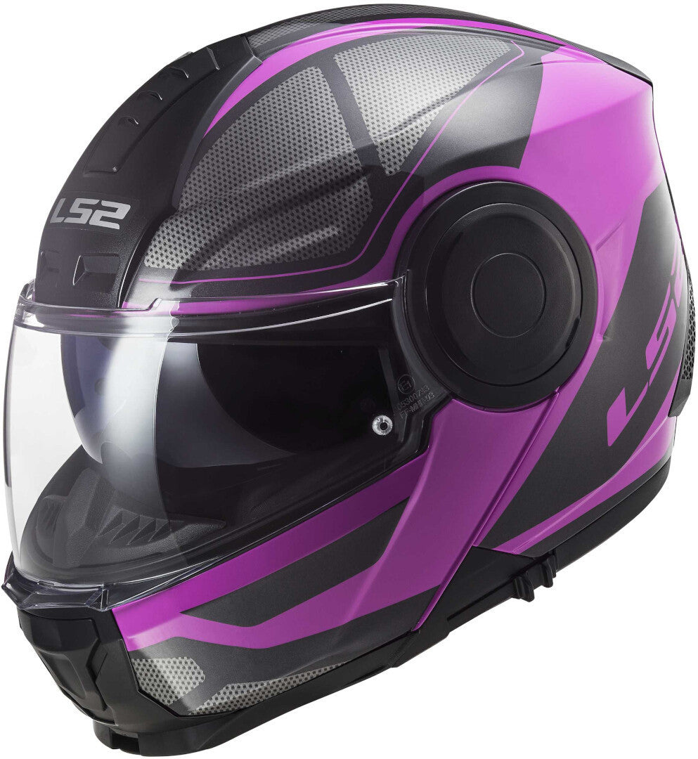 Casco Abatible LS2 Scope Axis Negro / Rosa Titanium FF902