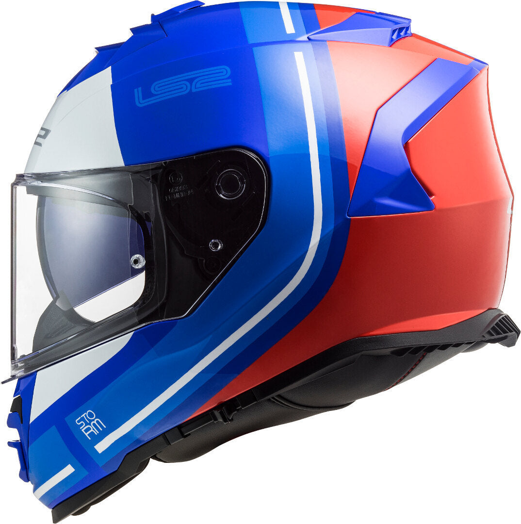 Casco Cerrado LS2 Storm II Slant Azul / Rojo FF800