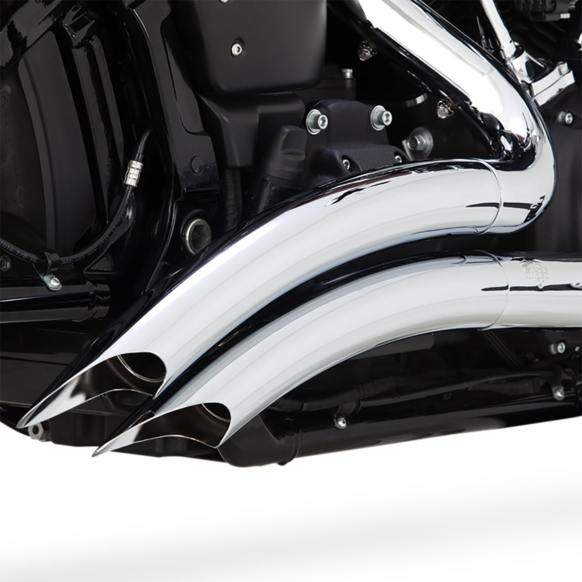 Escape Vance & Hines Big Radius Cromo para Harley Davidson '18-'24 Softail Street Bob/ Sport Glide / Slim / Heritage Classic / Fat Bob / Deluxe / Low Rider / Low Rider S / Standard / Hydra-Glide Revival (Sistema Completo)