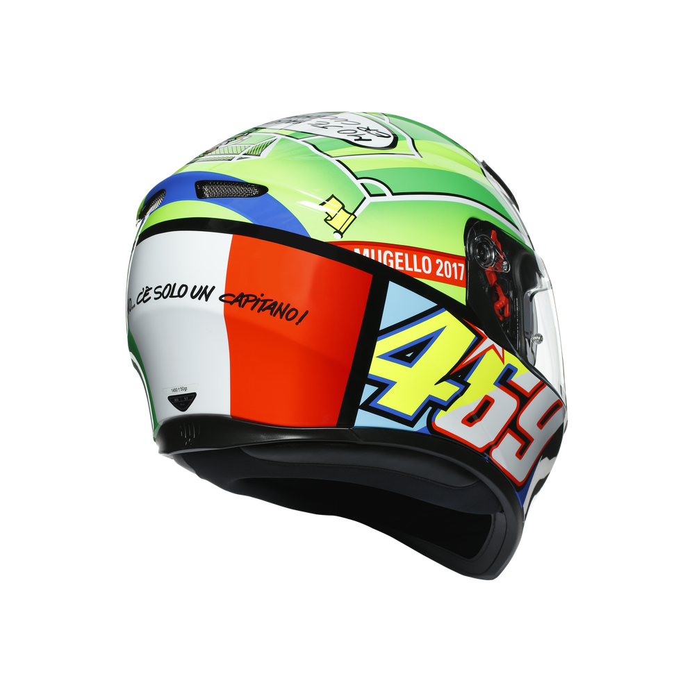 Casco Cerrado AGV K3 SV E2205 Top Rossi Mugello 2017