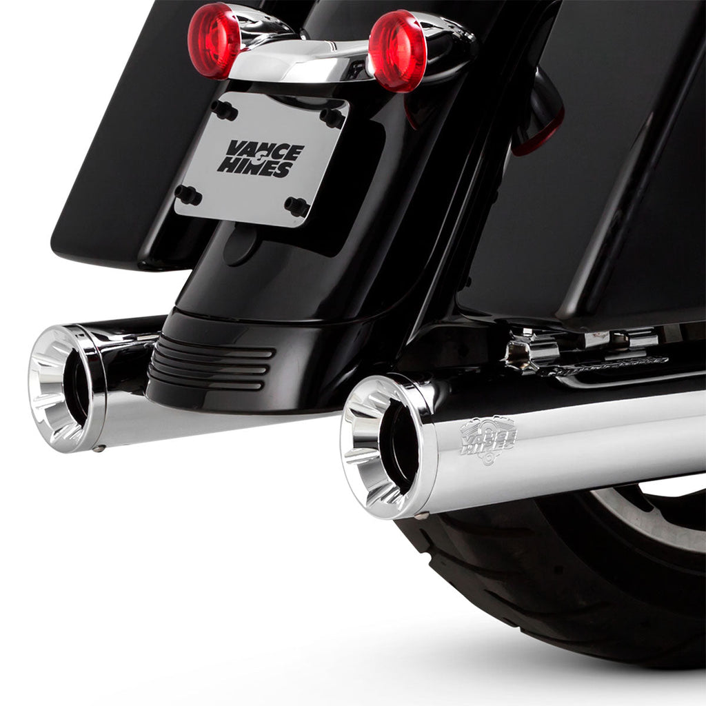 Silenciador Corto Recto Cromado Para Harley Davidson – Universal, Acero Alemán – También Vale Para Honda, Yamaha, Etc.