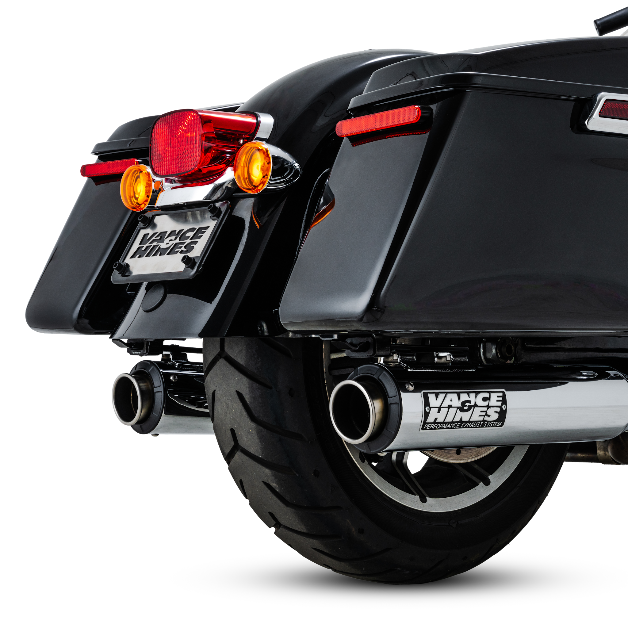 Escape Vance & Hines Supersport Slip Ons Cromo para Harley Davidson '17-'26 Touring (Colas)