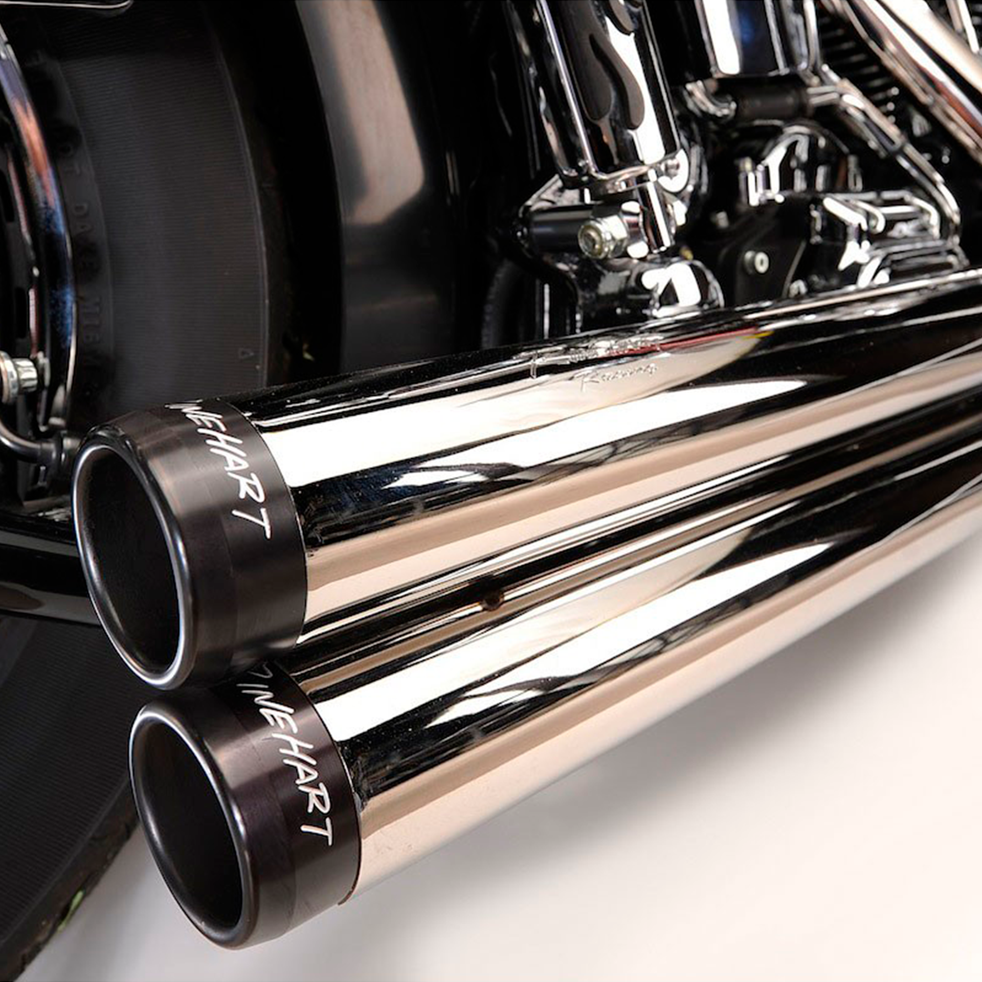 Escape Rinehart Racing 2 Into 2 Cromo para Harley Davidson ’86-’17 Softail (Sistema Completo)