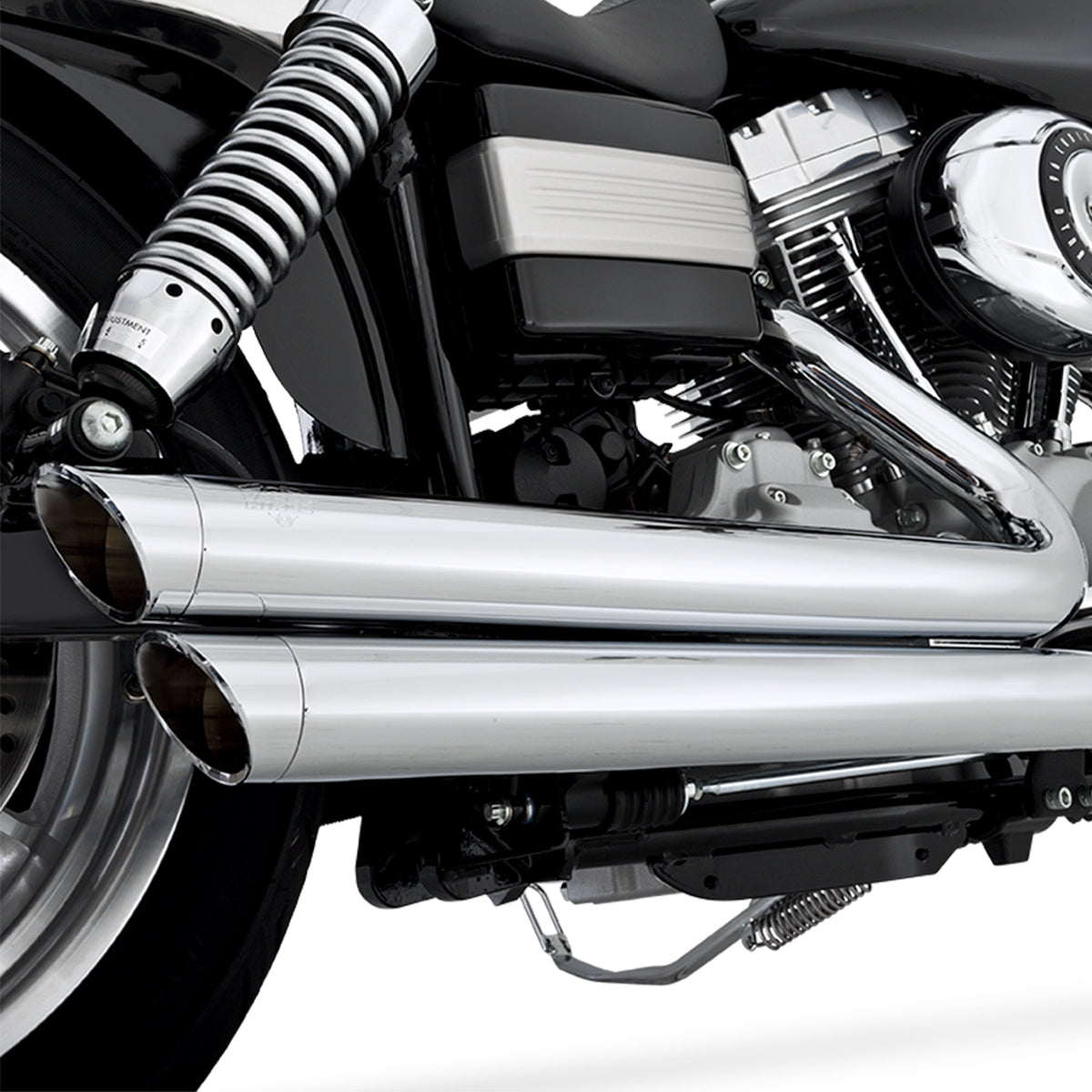 Escape Vance & Hines Big Shots Staggered Cromo para Harley Davidson '10-'17 Dyna (Sistema Completo)