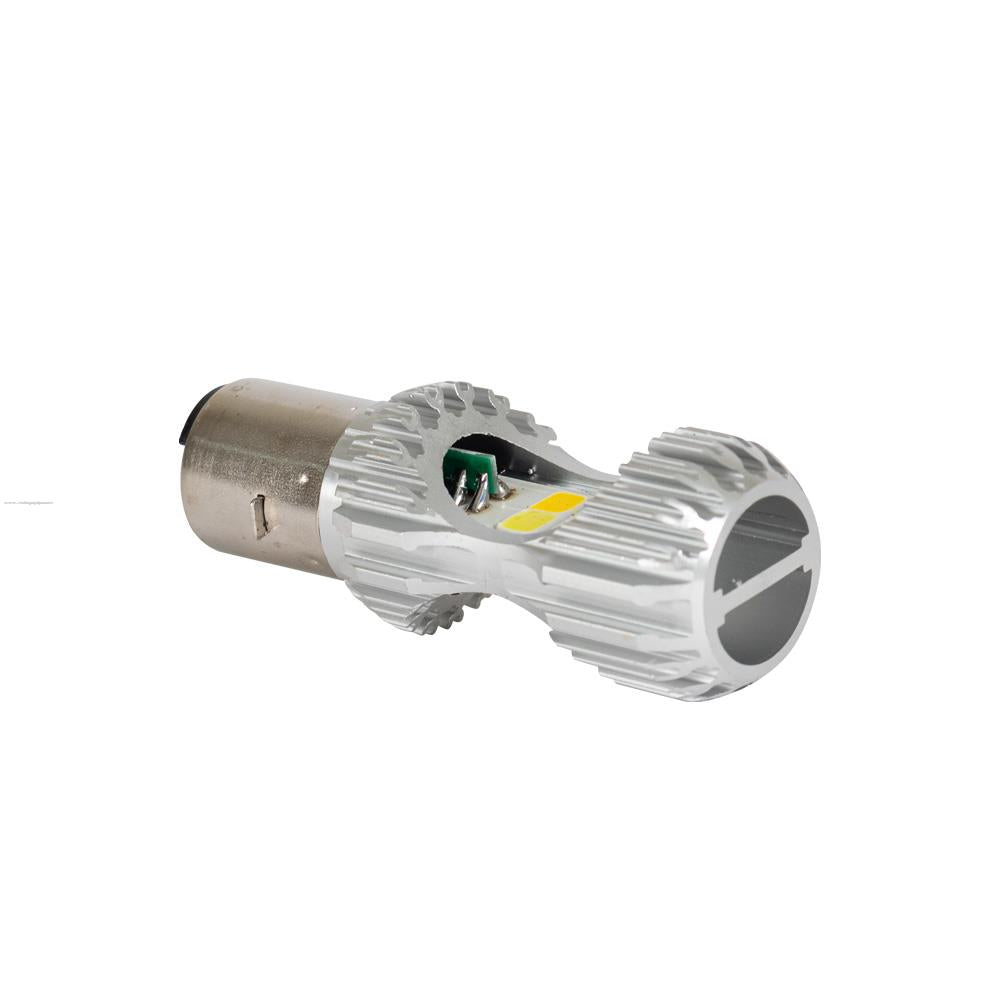 Foco LED para Faro Delantero BA20D Luz Blanca / Luz Amarilla Promoto