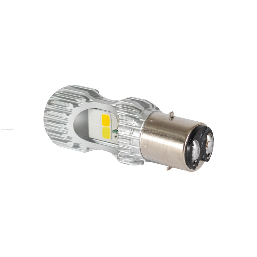 Foco LED para Faro Delantero BA20D Luz Blanca / Luz Amarilla Promoto