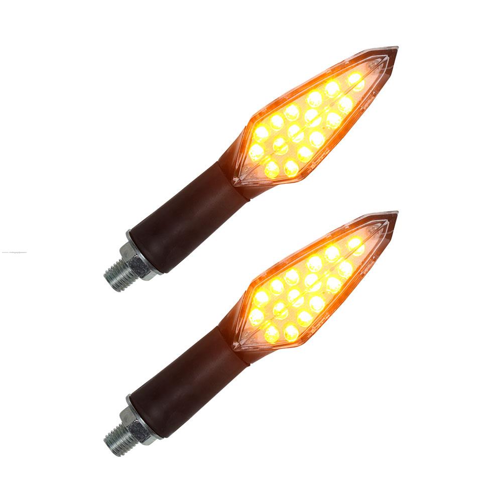 Direccionales Delanteras LED para Italika FT150 GT Promoto