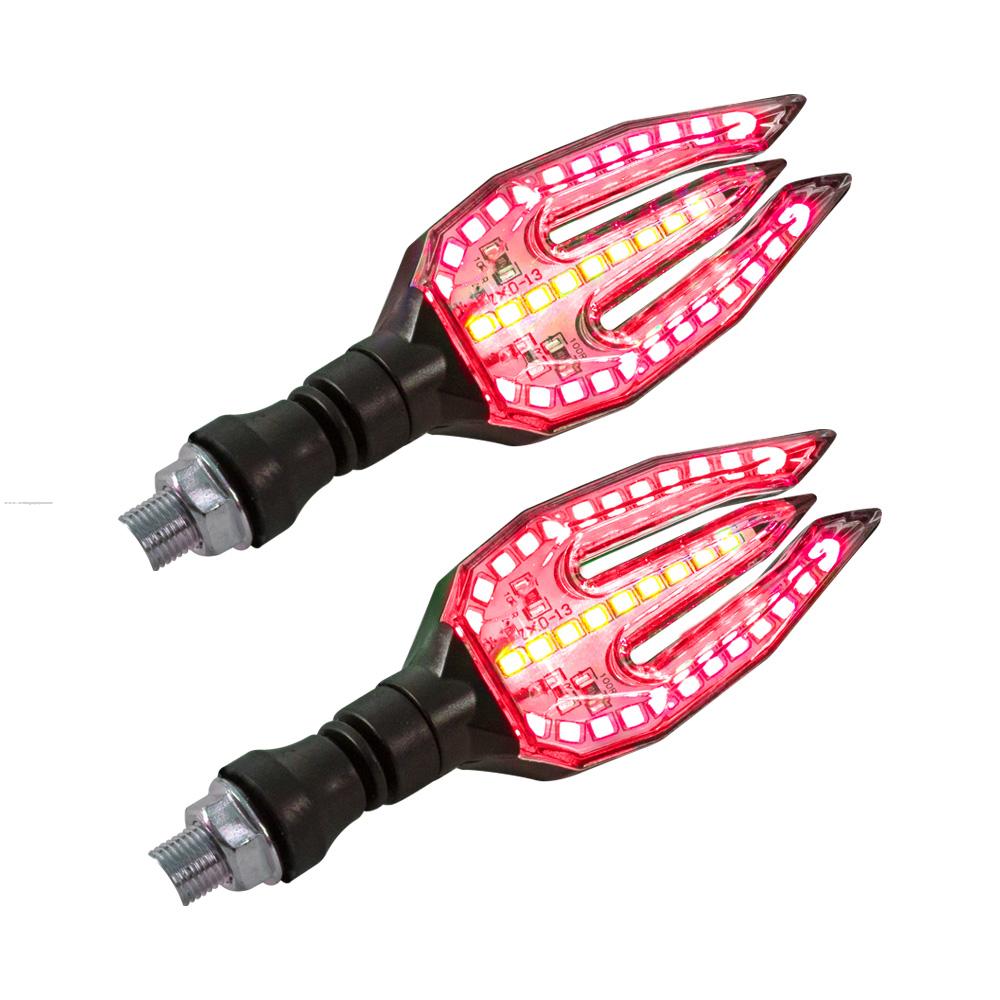 Direccionales P-31S LED Luz Rojo-Ambar Stallion