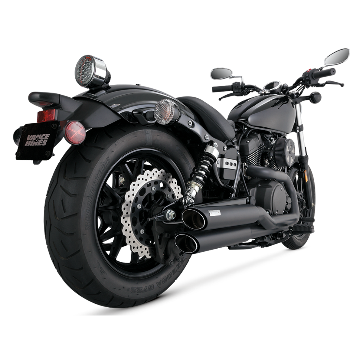 Escape Vance & Hines Twin Slash Staggered para Yamaha '14-'20 Bolt (Sistema Completo)