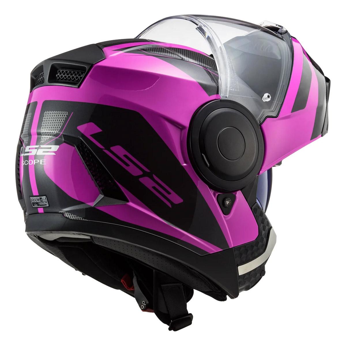 Casco Abatible LS2 Scope Axis Negro / Rosa Titanium FF902