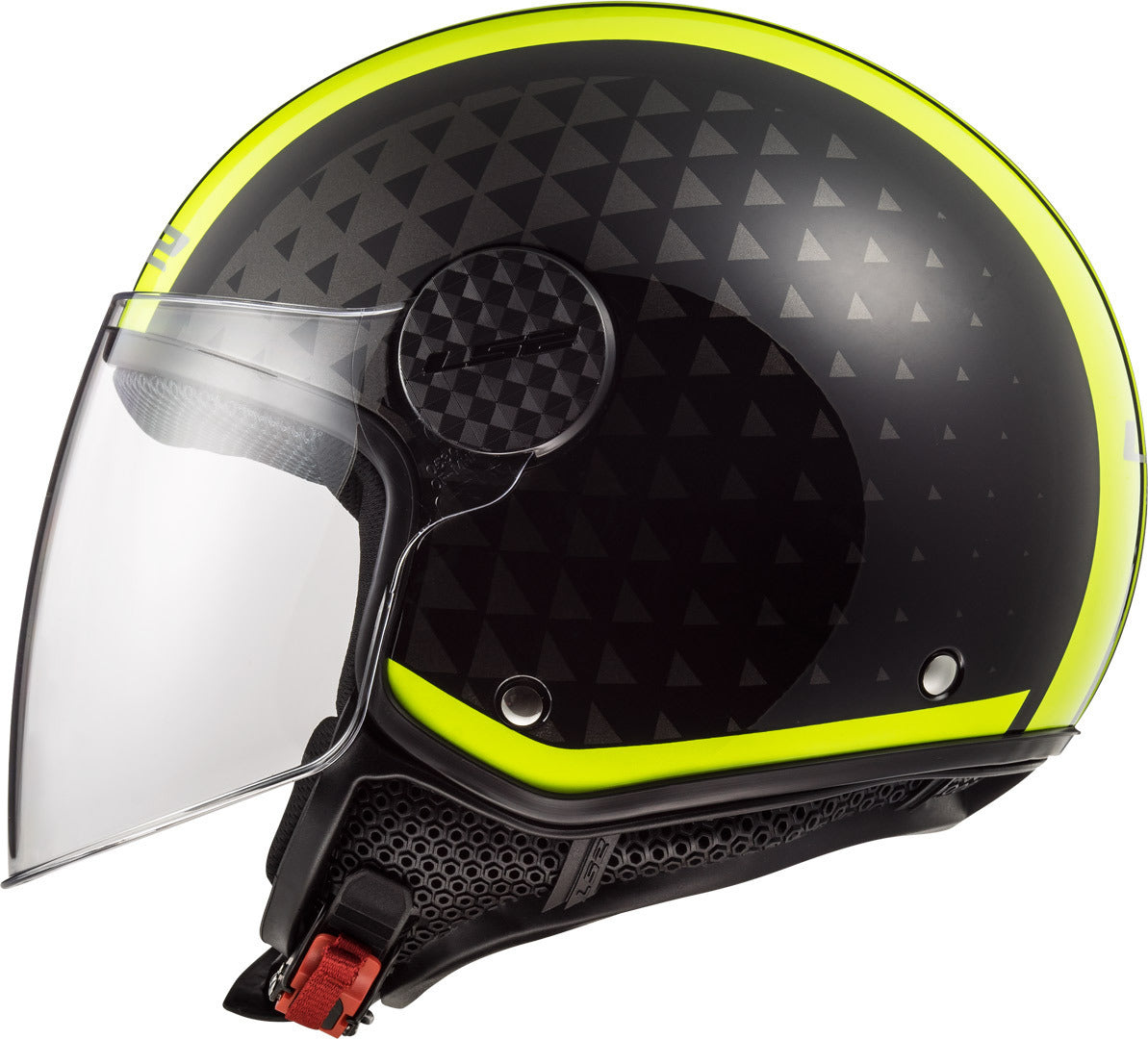 Casco Abierto LS2 Sphere Lux Crush Negro / Amarillo OF558