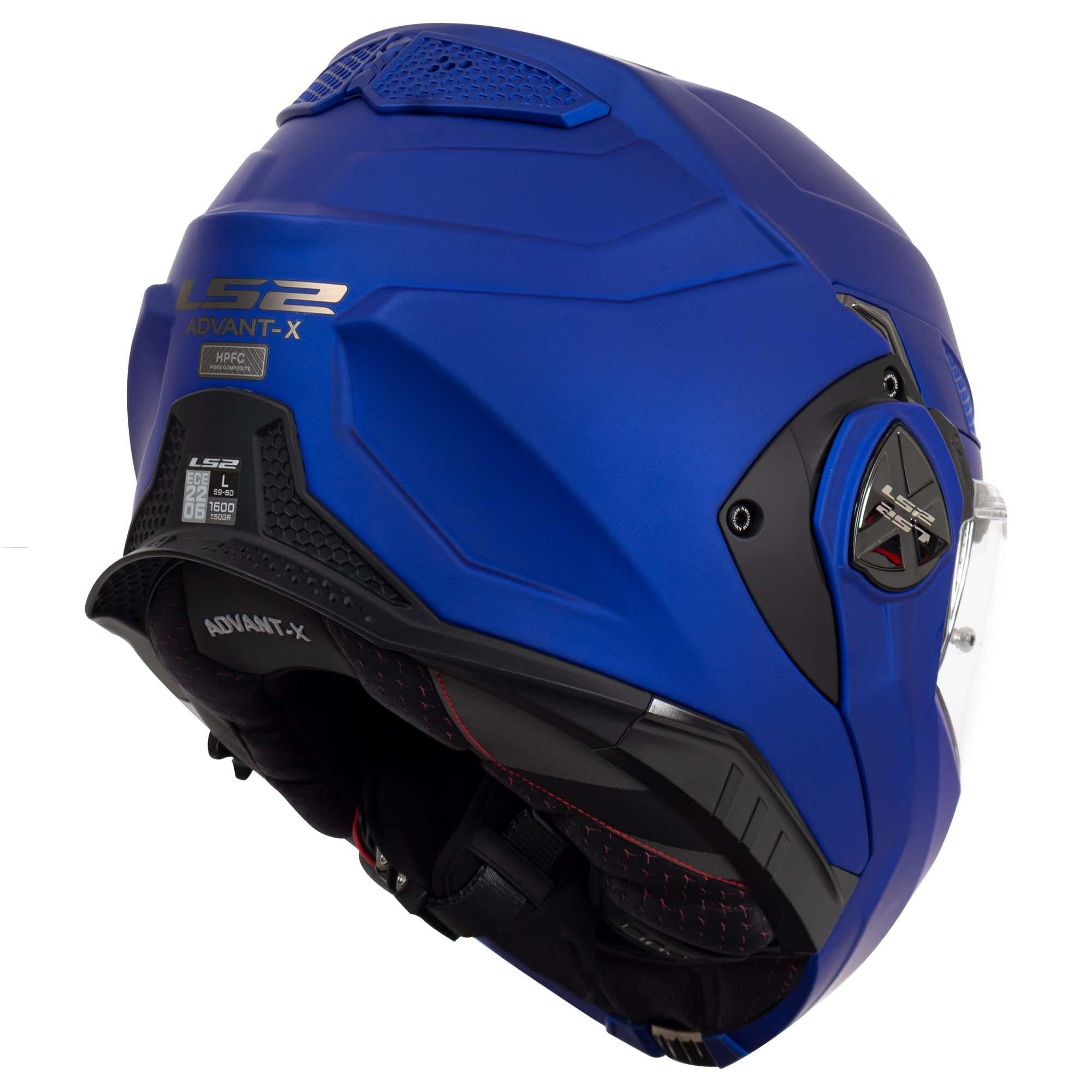 Casco Abatible LS2 Advant X Solid Azul Mate FF901