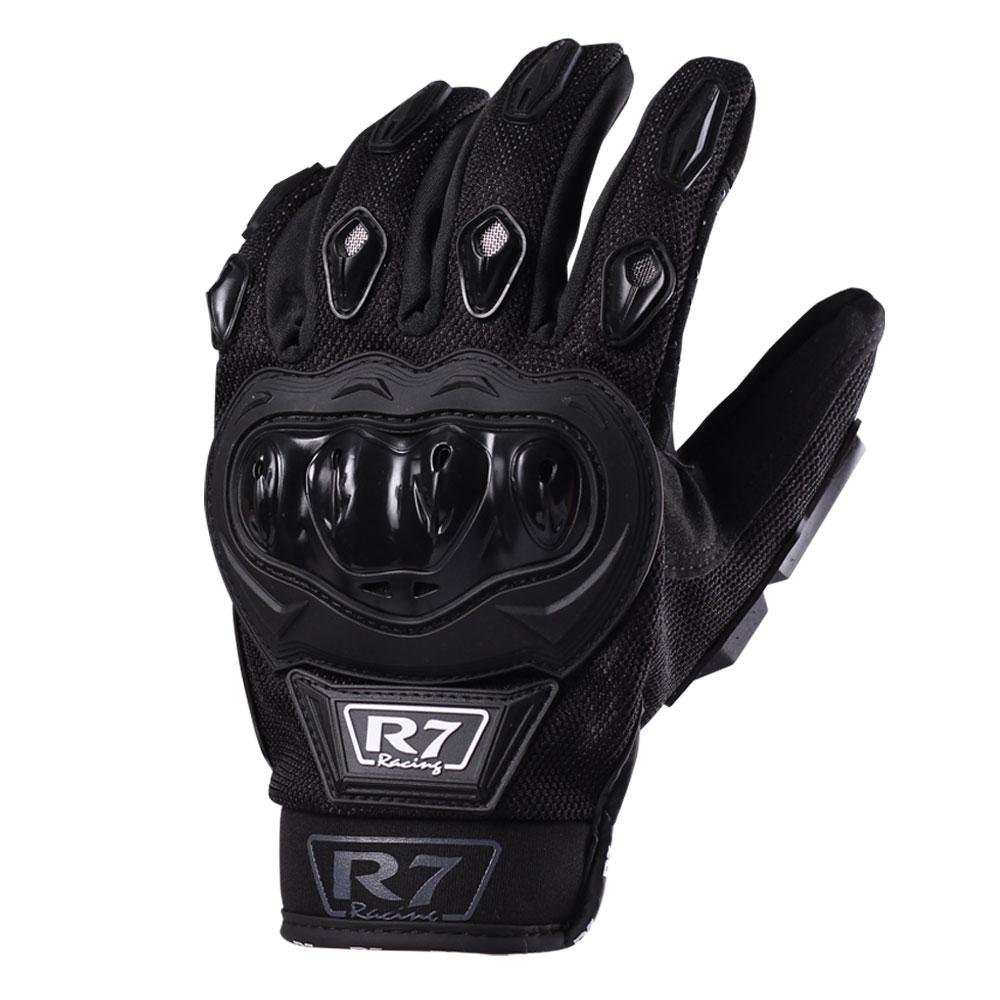 Guantes Vel R7 Racing Negro R7-1 Touch/Limpiador Mica