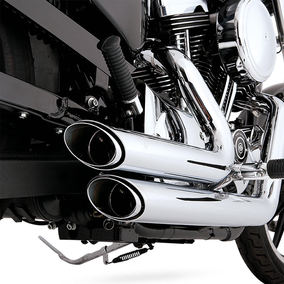 Escape Vance & Hines Shortshots Staggered Cromo para Harley Davidson '04-'13 Sportster (Sistema Completo)