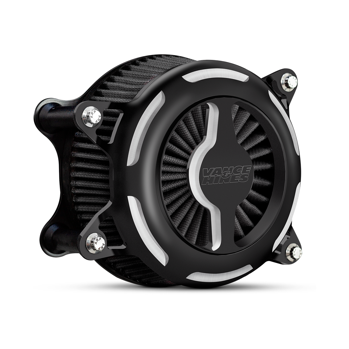 Filtro de Aire Vance & Hines VO2 Blade Negro Contraste para Harley Davidson '17-'25 Touring / '17-'25 Trike  / '18-'25 Softail