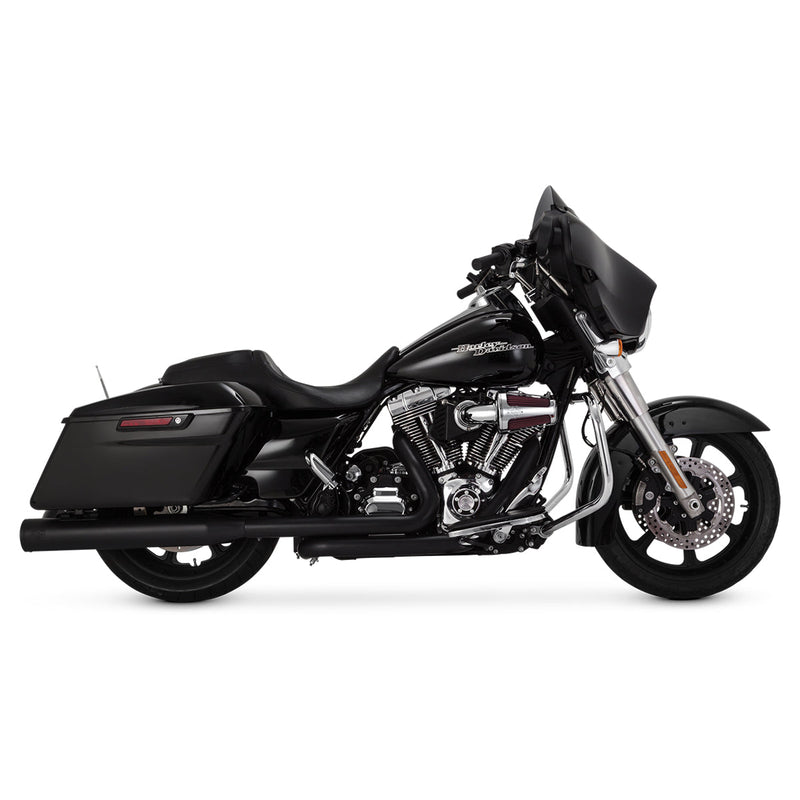 Escape Vance & Hines Eliminator 400 Slip Ons Negro para Harley Davidson '95-'16 Touring (Colas)
