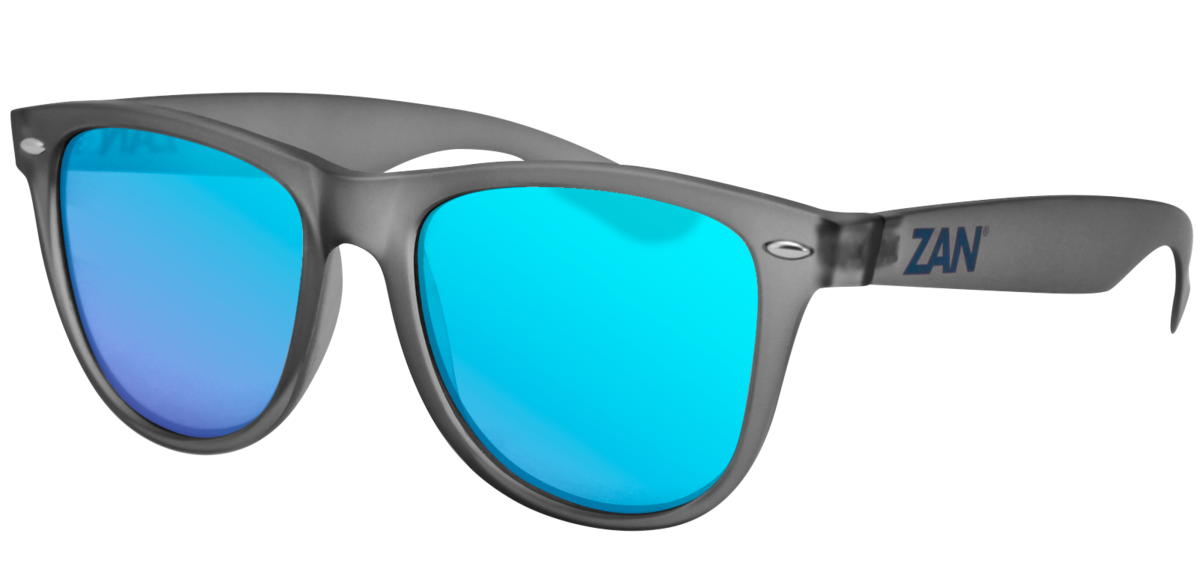 Lentes de Sol ZANheadgear® Minty Gris Mate - Cyan Ahumado