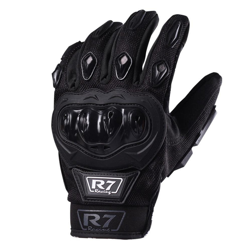 GUANTES VEL R7 RACING NEGRO R7-1 TOUCH/LIMPIADOR MICA