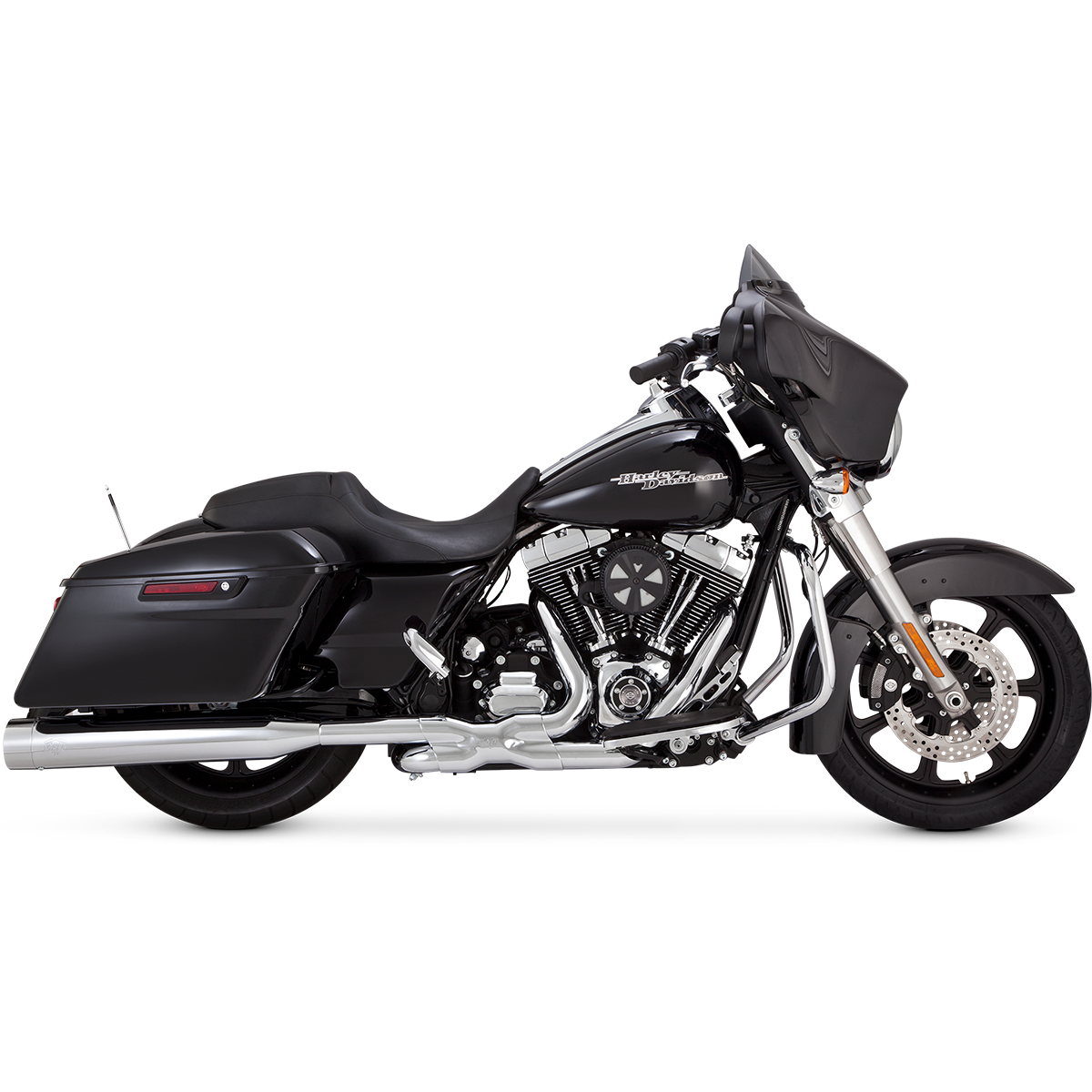 Escape Vance & Hines Oversized 450 Titan Slip Ons para Harley Davidson '95-'16 Touring (Colas)