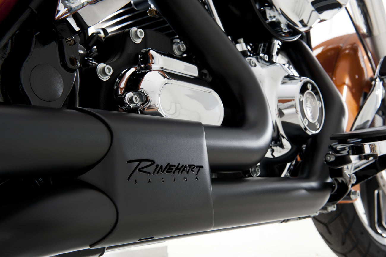 Escape Rinehart Racing Slimline Black para Harley Davidson '17-'24 Touring (Headers)