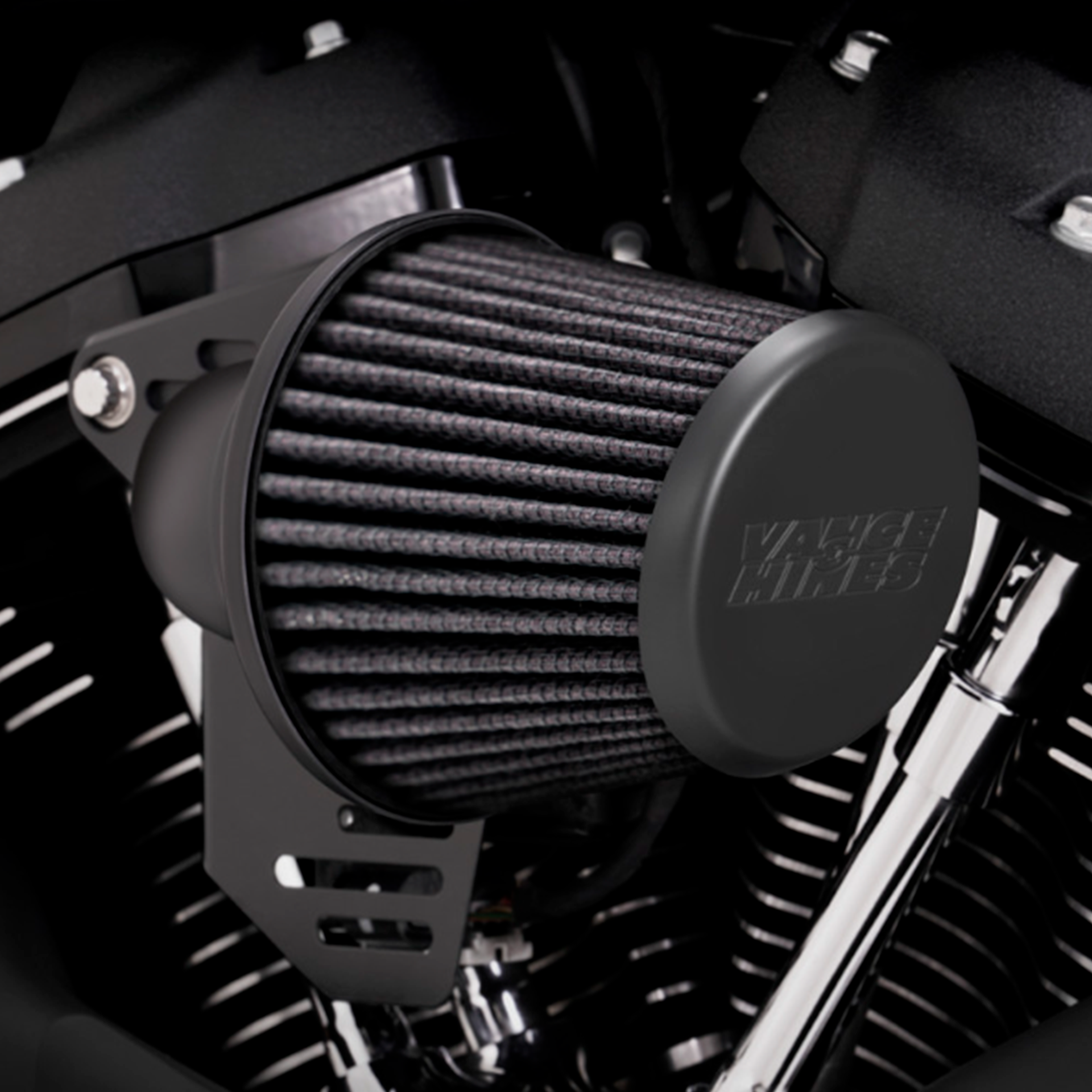 Filtro de Aire Vance & Hines VO2 Falcon Negro para Harley Davidson '17-'25 Touring / '17-'25 Trike  / '18-'25 Softail
