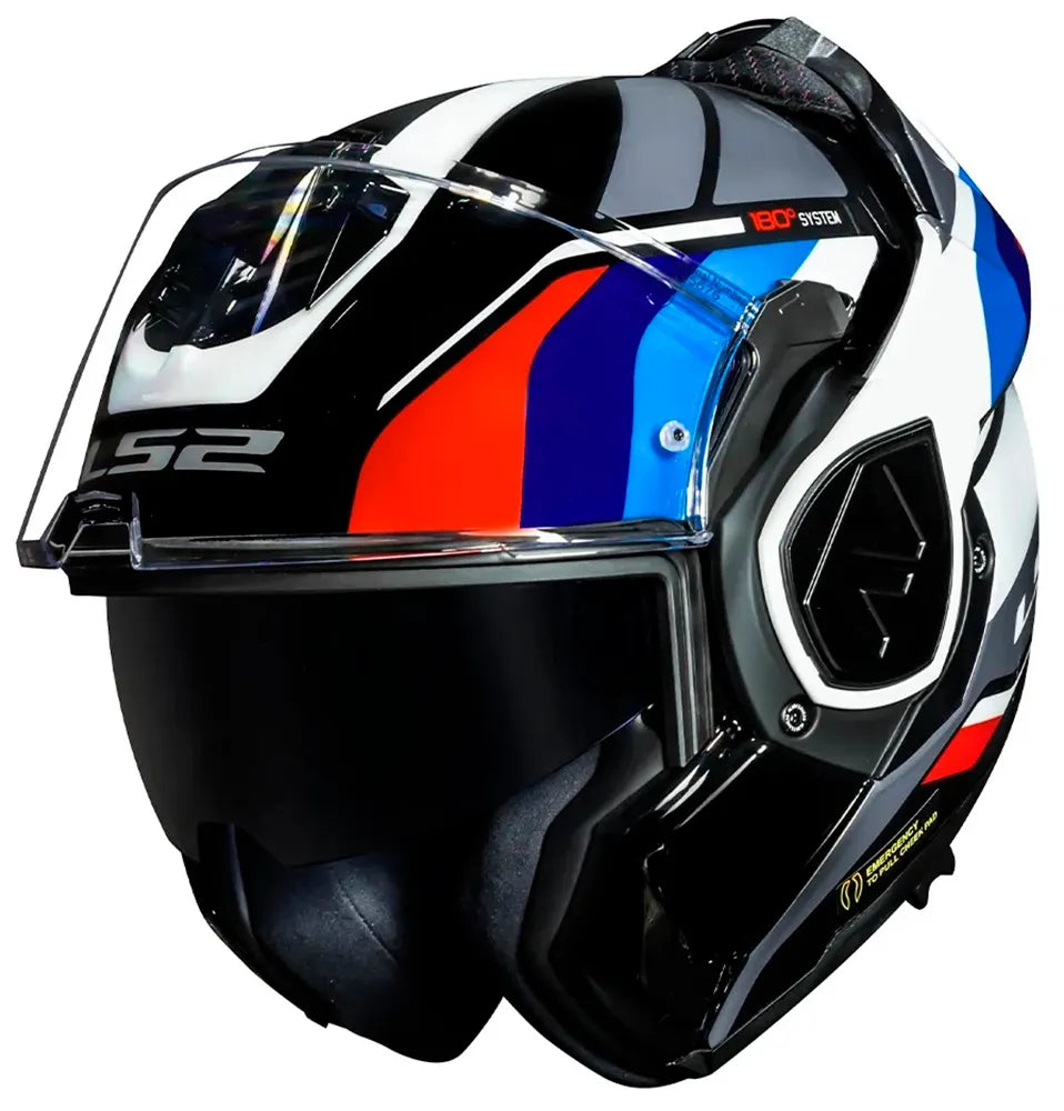 Casco Abatible LS2 Advant Sport Negro / Azul / Rojo FF906