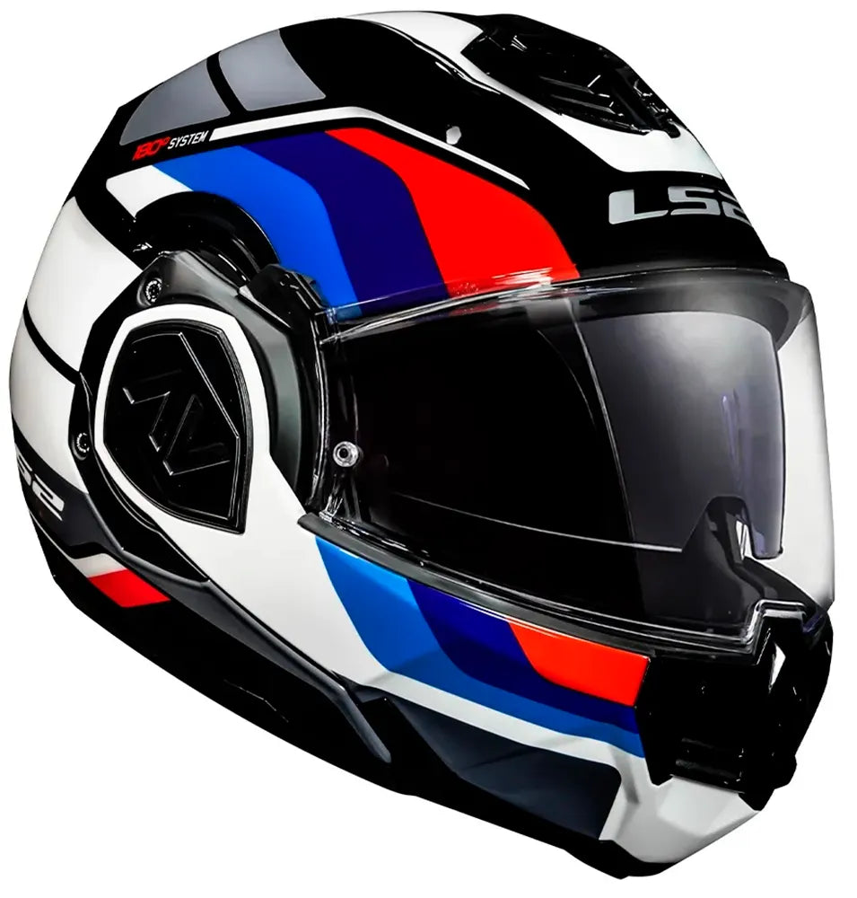 Casco Abatible LS2 Advant Sport Negro / Azul / Rojo FF906