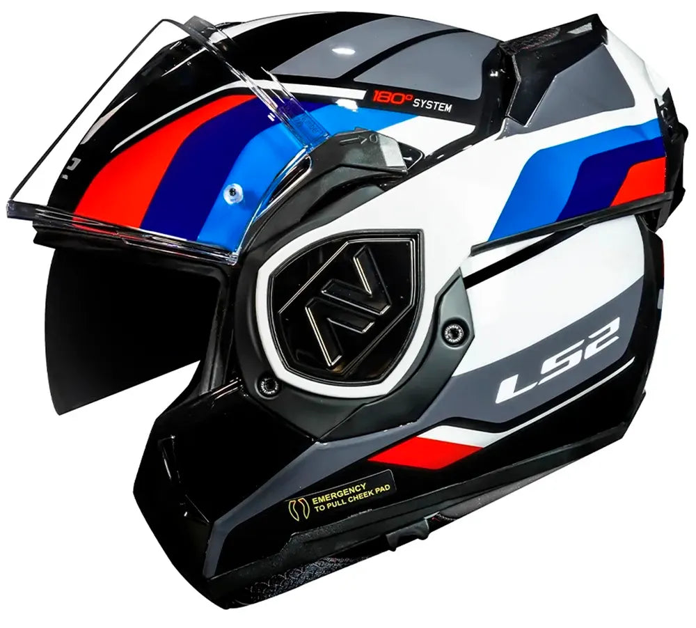 Casco Abatible LS2 Advant Sport Negro / Azul / Rojo FF906