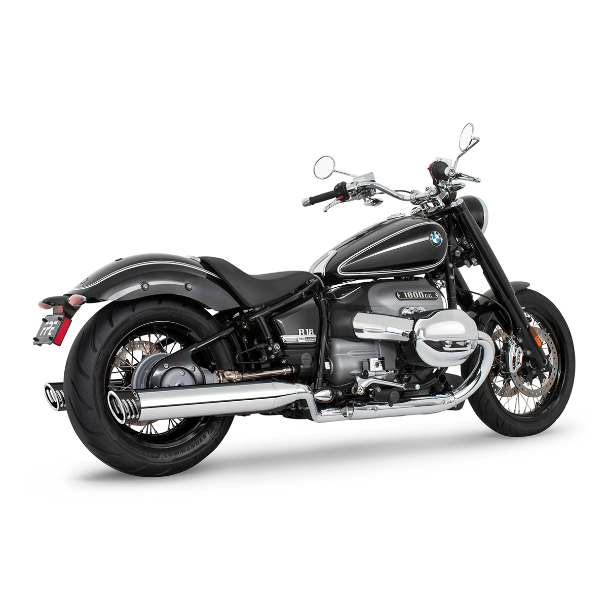 Escape Freedom Performance 4″ Slip Ons Cromo Racing Sculpted Black para BMW R18 (Colas)