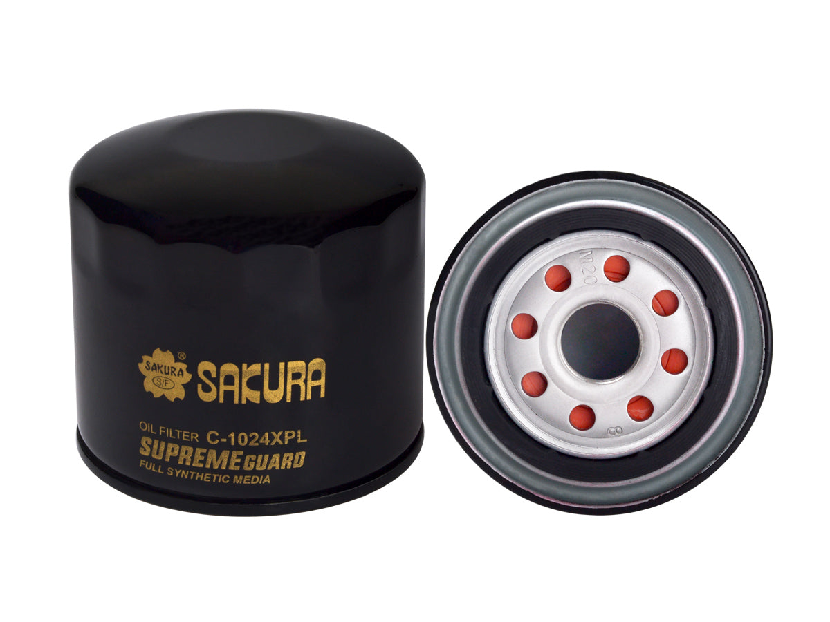 Sakura Filtro de Aceite Sintetico C-1024XPL para Dodge, Honda, Hyundai, Kia, Mitsubishi